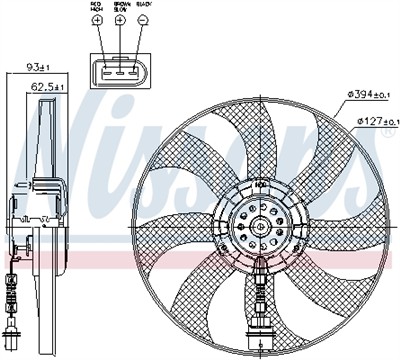 NISSENS 85549 Číslo výrobce: 351149081. EAN: 5707286246171.
