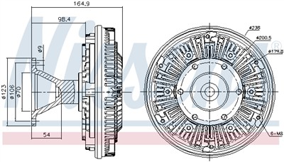 NISSENS 86107 Číslo výrobce: 376728371. EAN: 5707286437548.