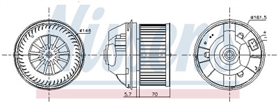NISSENS 87245 EAN: 5707286408289.
