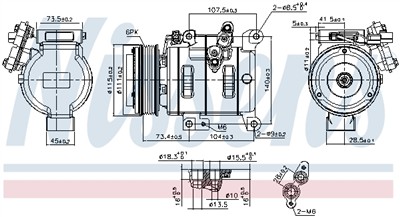 NISSENS 890614 EAN: 5707286438934.