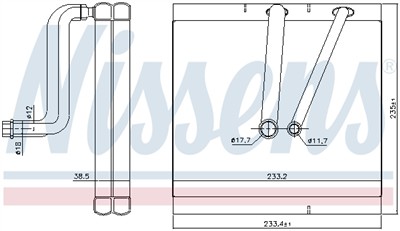 NISSENS 92381 Číslo výrobce: 72535284. EAN: 5707286494497.