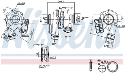 NISSENS 93880 Číslo výrobce: GTD1752VRK.