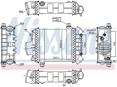 NISSENS 96389 Číslo výrobce: 70827851. EAN: 5707286377929.