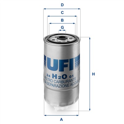 UFI 24.H2O.01 EAN: 8003453061118.