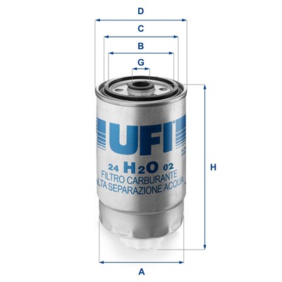 UFI 24.H2O.02 EAN: 8003453061170.