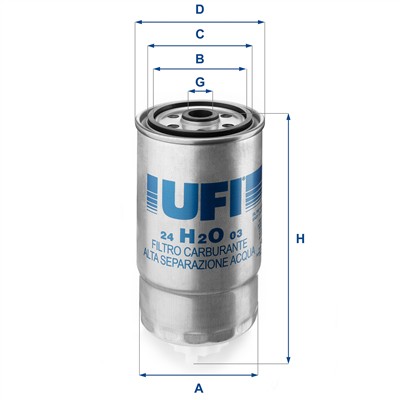 UFI 24.H2O.03 EAN: 8003453061200.