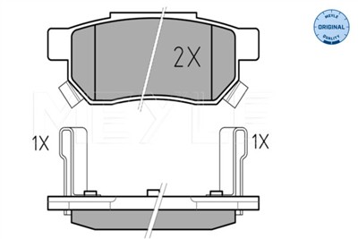 MEYLE 025 213 1313/W Číslo výrobce: MBP0110. EAN: 4040074105160.