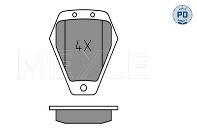 MEYLE 025 214 5418/PD Číslo výrobce: MBP0766PD. EAN: 4040074141588.