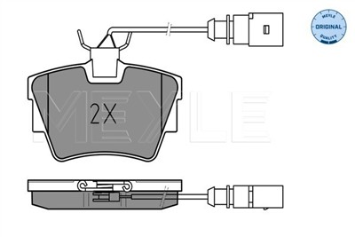 MEYLE 025 232 2416/W Číslo výrobce: MBP0291. EAN: 4040074153680.
