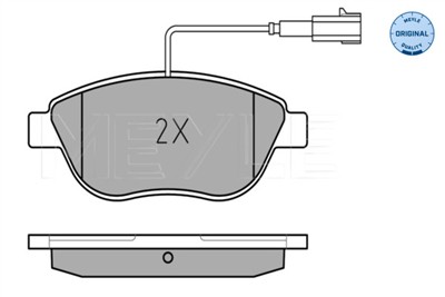 MEYLE 025 237 0918/W Číslo výrobce: MBP0425. EAN: 4040074063842.