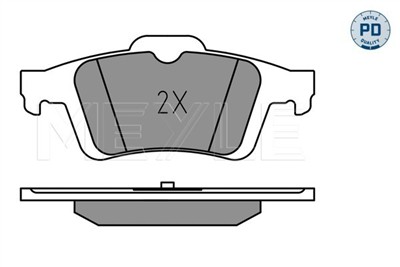 MEYLE 025 241 3717/PD Číslo výrobce: MBP1761PD. EAN: 4040074251065.