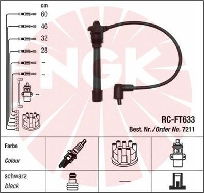 NGK 7211 Číslo výrobce: RC-FT633. EAN: 87295072110.