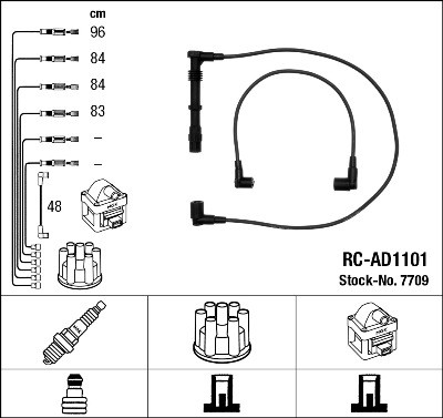 NGK 7709 Číslo výrobce: RC-AD1101. EAN: 87295077092.