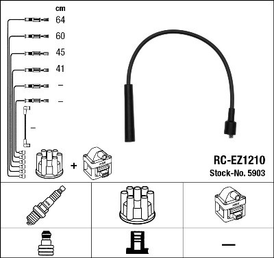 NGK 5903 Číslo výrobce: RC-EZ1210. EAN: 87295059036.