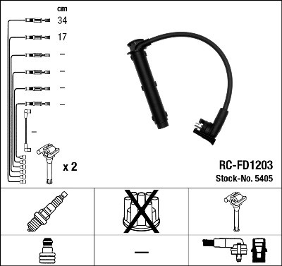 NGK 5405 Číslo výrobce: RC-FD1203. EAN: 87295054055.