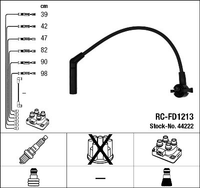 NGK 44222 Číslo výrobce: RC-FD1213.