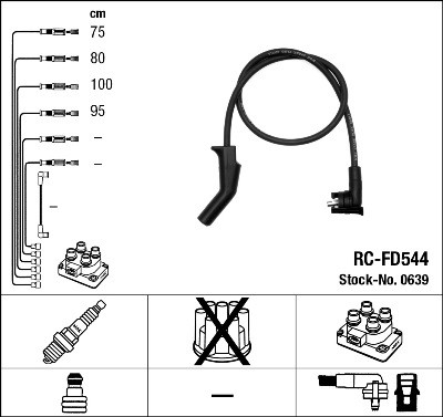 NGK 0639 Číslo výrobce: RC-FD544. EAN: 87295006399.