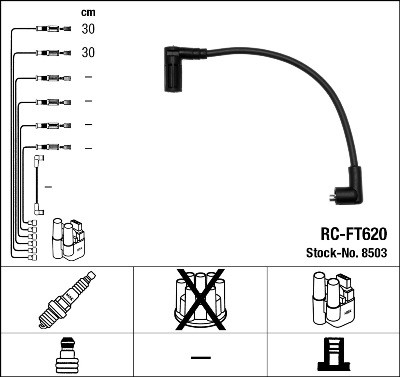 NGK 8503 Číslo výrobce: RC-FT620. EAN: 87295085035.