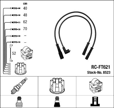 NGK 8523 Číslo výrobce: RC-FT621. EAN: 87295085233.