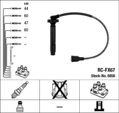 NGK 6856 Číslo výrobce: RC-FX67. EAN: 87295068564.