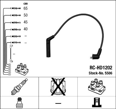 NGK 5506 Číslo výrobce: RC-HD1202. EAN: 87295055069.