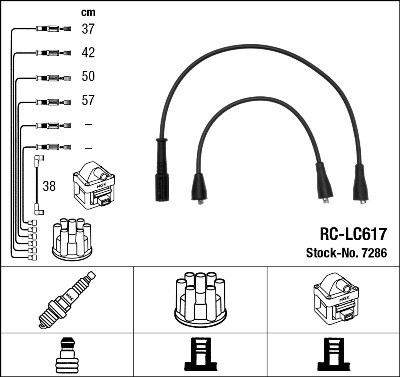NGK 7286 Číslo výrobce: RC-LC617. EAN: 87295072868.