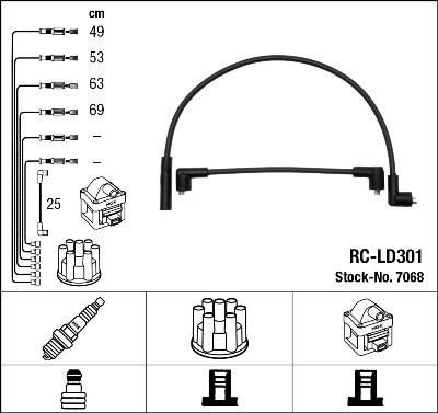 NGK 7068 Číslo výrobce: RC-LD301. EAN: 87295070680.