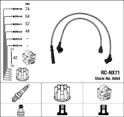 NGK 9464 Číslo výrobce: RC-NX71. EAN: 87295094648.