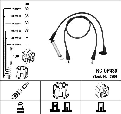 NGK 0800 Číslo výrobce: RC-OP430. EAN: 87295008003.