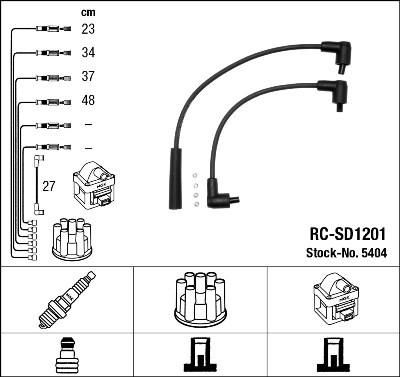 NGK 5404 Číslo výrobce: RC-SD1201. EAN: 87295054048.
