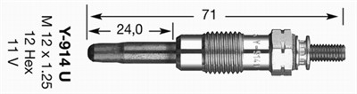 NGK 2643 Číslo výrobce: Y-914U. EAN: 87295126431.
