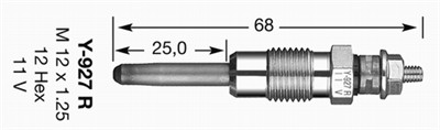 NGK 5171 Číslo výrobce: Y-927R. EAN: 87295151716.