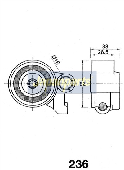 JAPANPARTS BE-236 EAN: 8033001013771.
