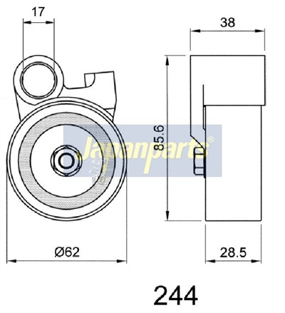 JAPANPARTS BE-244 EAN: 8033001013849.