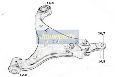 JAPANPARTS BS-K03R EAN: 8033001855647.