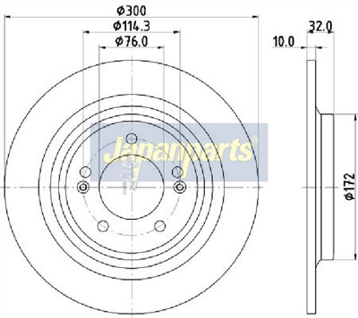 JAPANPARTS DP-H25C EAN: 8052553777283.