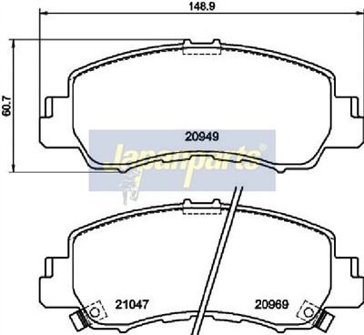 JAPANPARTS PA-533AF EAN: 8052553670218.