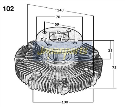JAPANPARTS VC-102 EAN: 8033001311945.