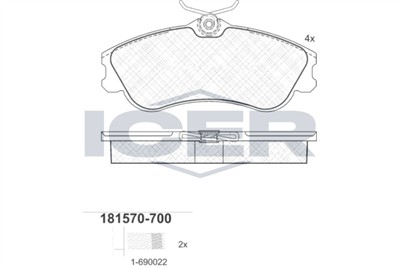 ICER 181570-700 Číslo výrobce: 23346. EAN: 8424073088260.