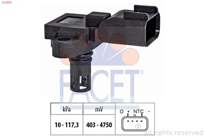 FACET 10.3203 Číslo výrobce: KW 493 203. EAN: 8012510051849.