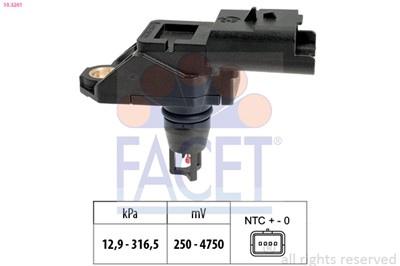 FACET 10.3261 Číslo výrobce: KW 493 261. EAN: 8012510035849.