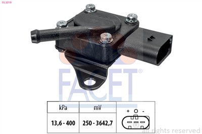 FACET 10.3319 Číslo výrobce: KW 493 319. EAN: 8012510048825.