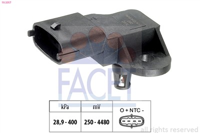FACET 10.3357 Číslo výrobce: KW 493 357. EAN: 8012510053829.