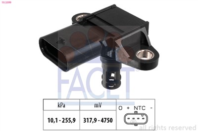 FACET 10.3399 Číslo výrobce: KW 493 399. EAN: 8012510051887.