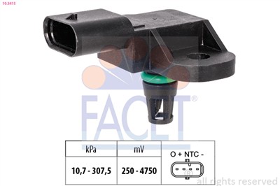 FACET 10.3415 Číslo výrobce: KW 493 415. EAN: 8012510069448.