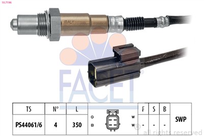 FACET 10.7196 Číslo výrobce: KW 497 196. EAN: 8012510092033.