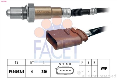 FACET 10.7595 Číslo výrobce: KW 497 595. EAN: 8012510091845.