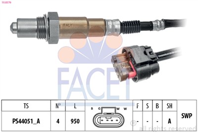 FACET 10.8376 Číslo výrobce: KW 498 376. EAN: 8012510068816.