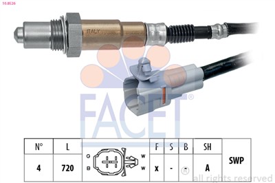 FACET 10.8526 Číslo výrobce: EPS 1.998.526. EAN: 8012510072042.