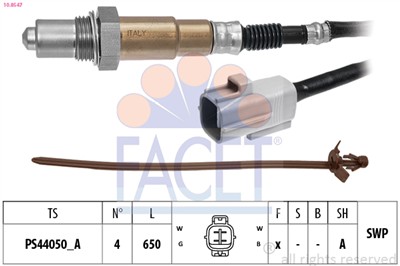 FACET 10.8547 Číslo výrobce: EPS 1.998.547. EAN: 8012510300008.